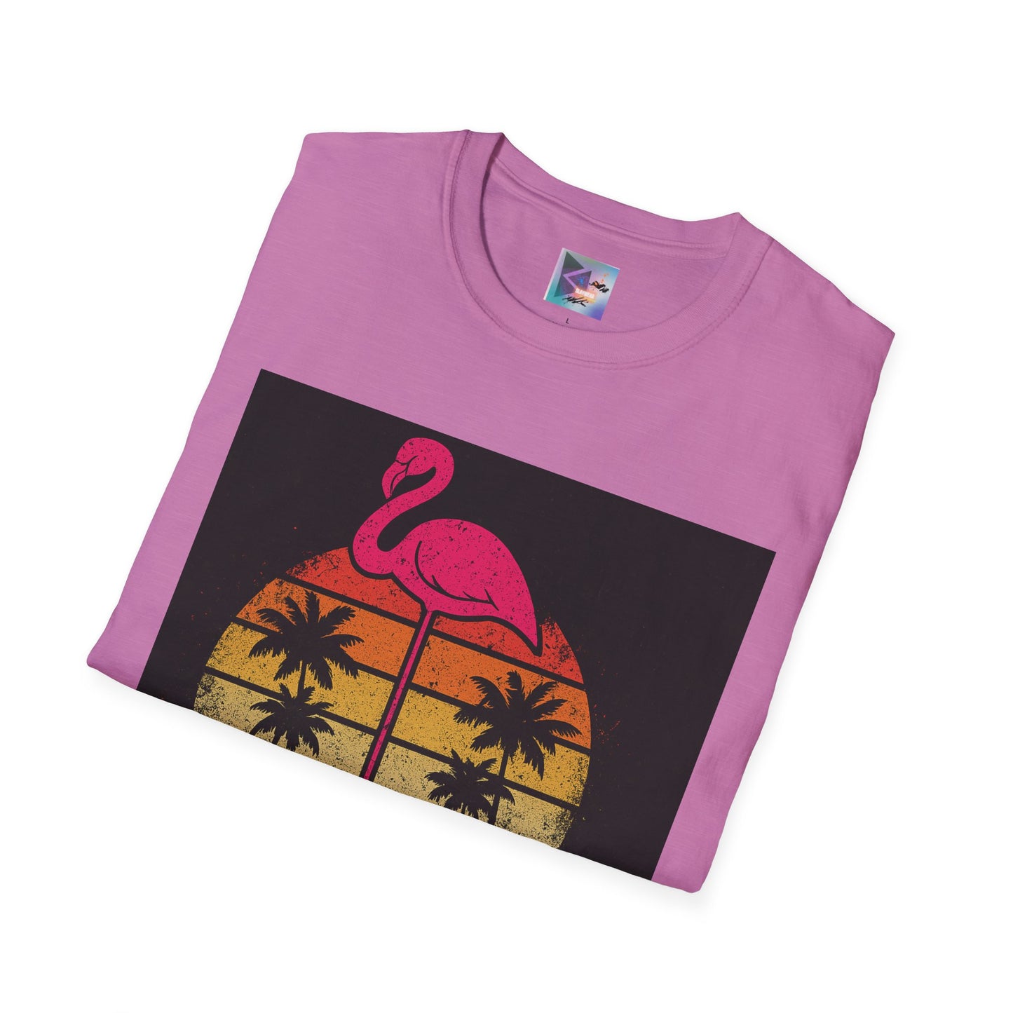 Retro Gay Flamingo T-Shirt, Unisex Pride Tee, LGBTQ+ Fashion, Summer Vibes Shirt, Perfect for Beach Parties and Pride Events