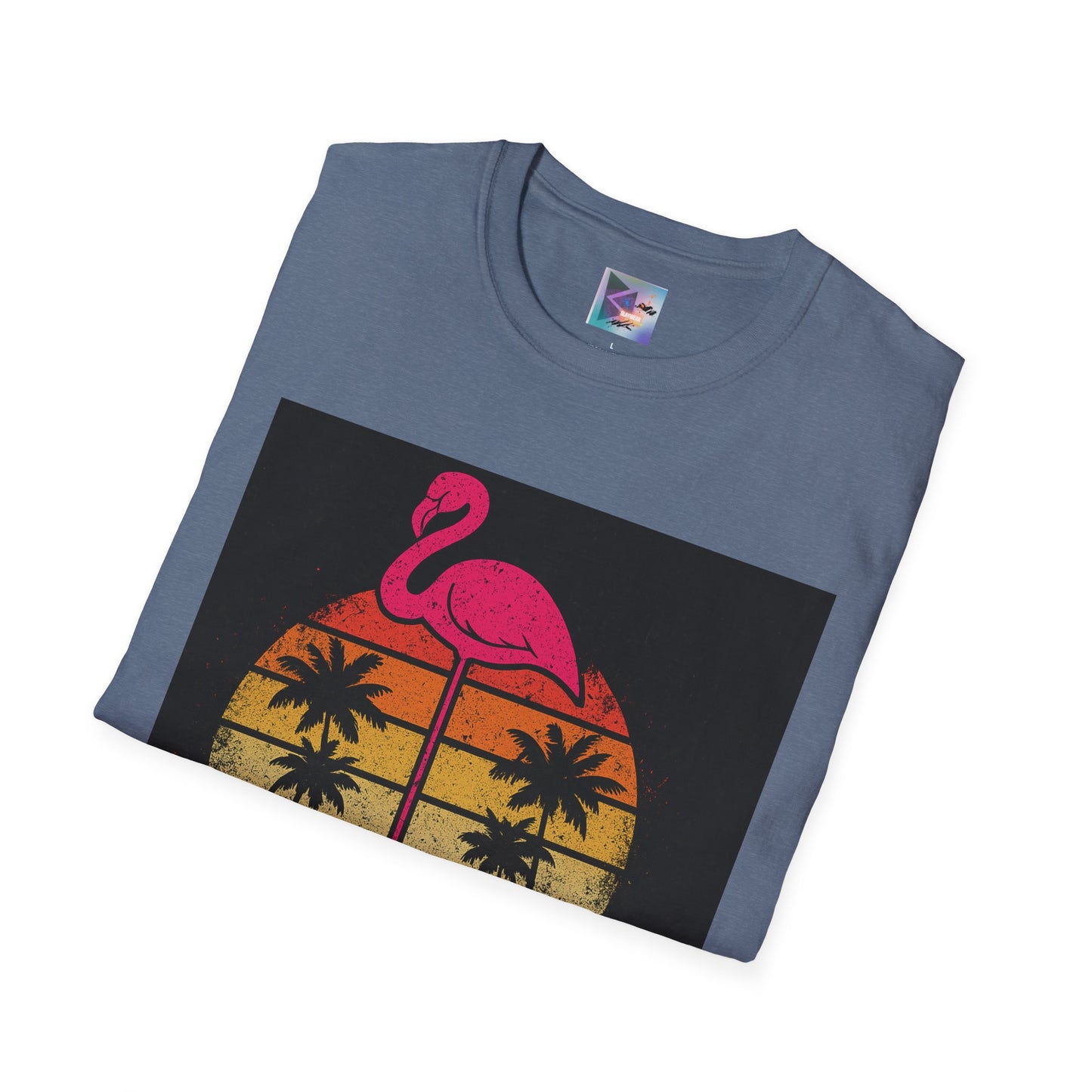 Retro Gay Flamingo T-Shirt, Unisex Pride Tee, LGBTQ+ Fashion, Summer Vibes Shirt, Perfect for Beach Parties and Pride Events