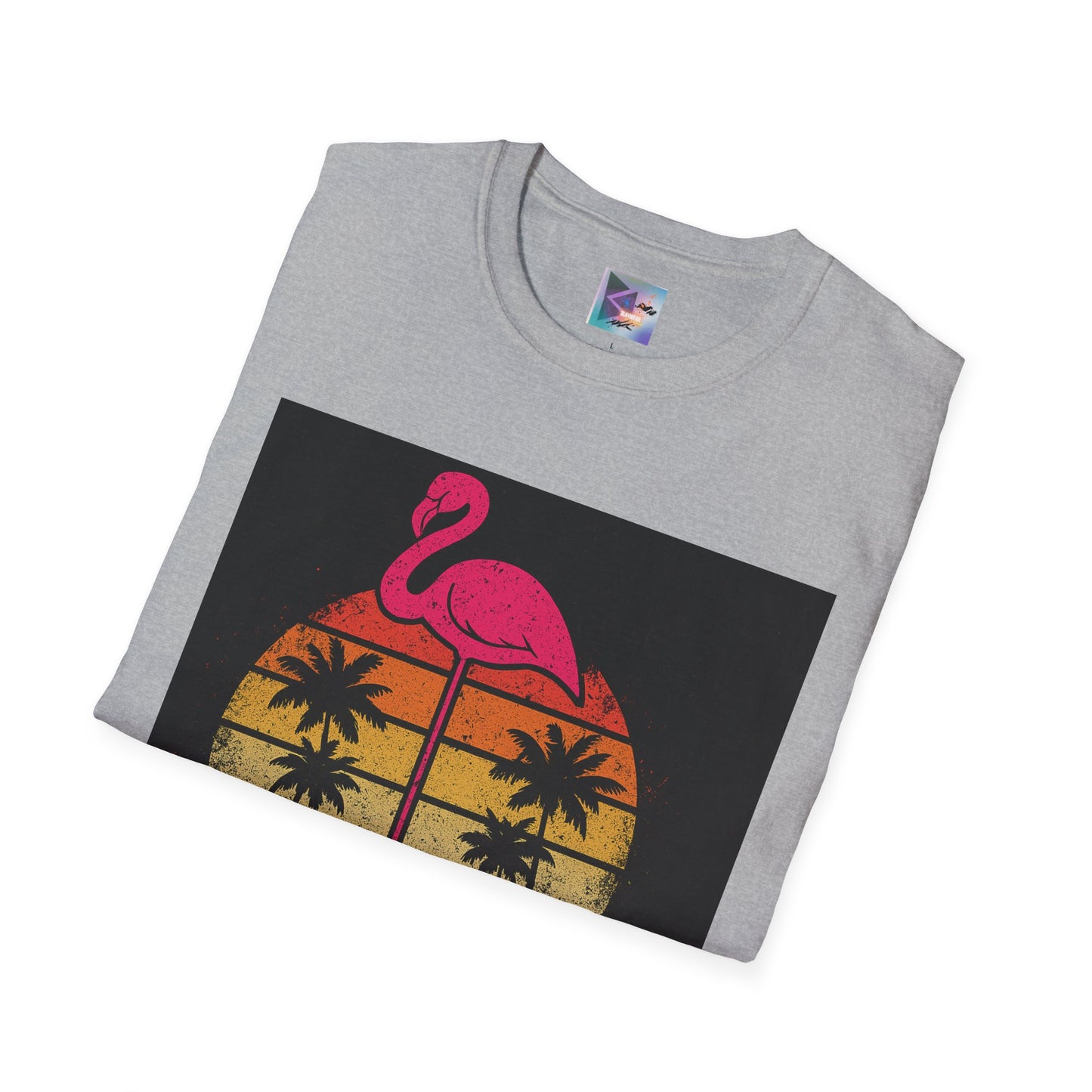 Retro Gay Flamingo T-Shirt, Unisex Pride Tee, LGBTQ+ Fashion, Summer Vibes Shirt, Perfect for Beach Parties and Pride Events