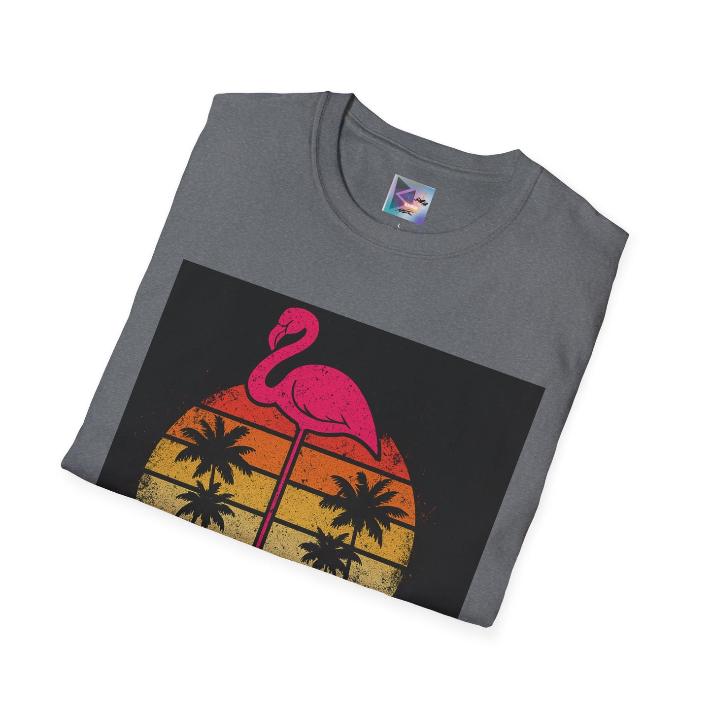 Retro Gay Flamingo T-Shirt, Unisex Pride Tee, LGBTQ+ Fashion, Summer Vibes Shirt, Perfect for Beach Parties and Pride Events
