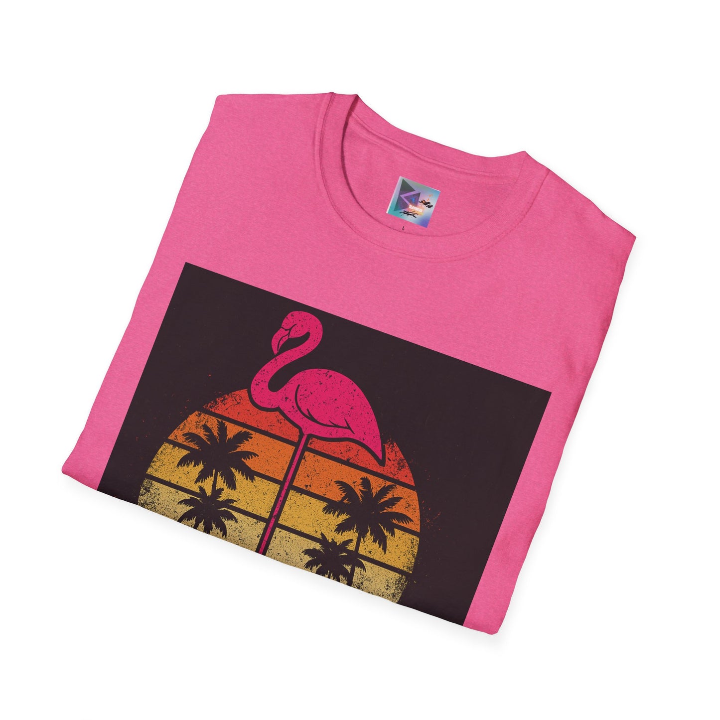 Retro Gay Flamingo T-Shirt, Unisex Pride Tee, LGBTQ+ Fashion, Summer Vibes Shirt, Perfect for Beach Parties and Pride Events