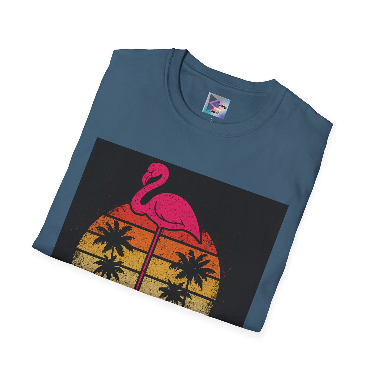 Retro Gay Flamingo T-Shirt, Unisex Pride Tee, LGBTQ+ Fashion, Summer Vibes Shirt, Perfect for Beach Parties and Pride Events