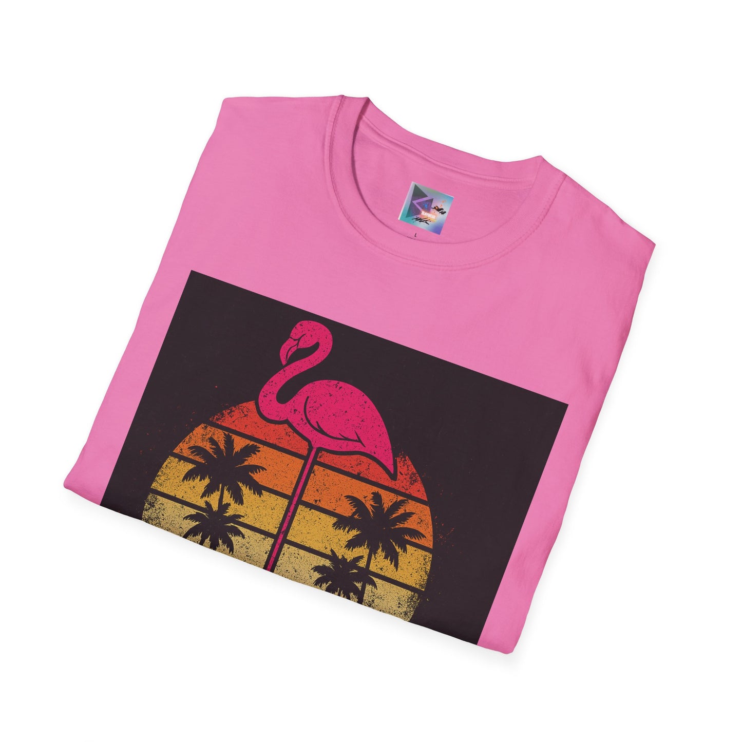 Retro Gay Flamingo T-Shirt, Unisex Pride Tee, LGBTQ+ Fashion, Summer Vibes Shirt, Perfect for Beach Parties and Pride Events