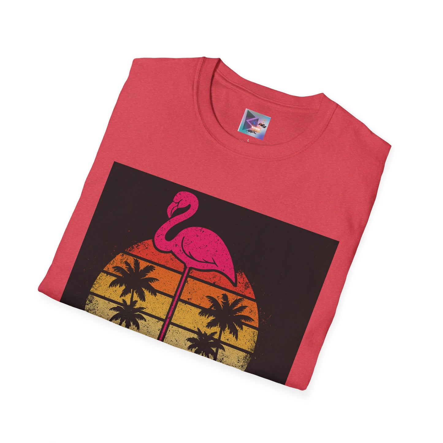 Retro Gay Flamingo T-Shirt, Unisex Pride Tee, LGBTQ+ Fashion, Summer Vibes Shirt, Perfect for Beach Parties and Pride Events