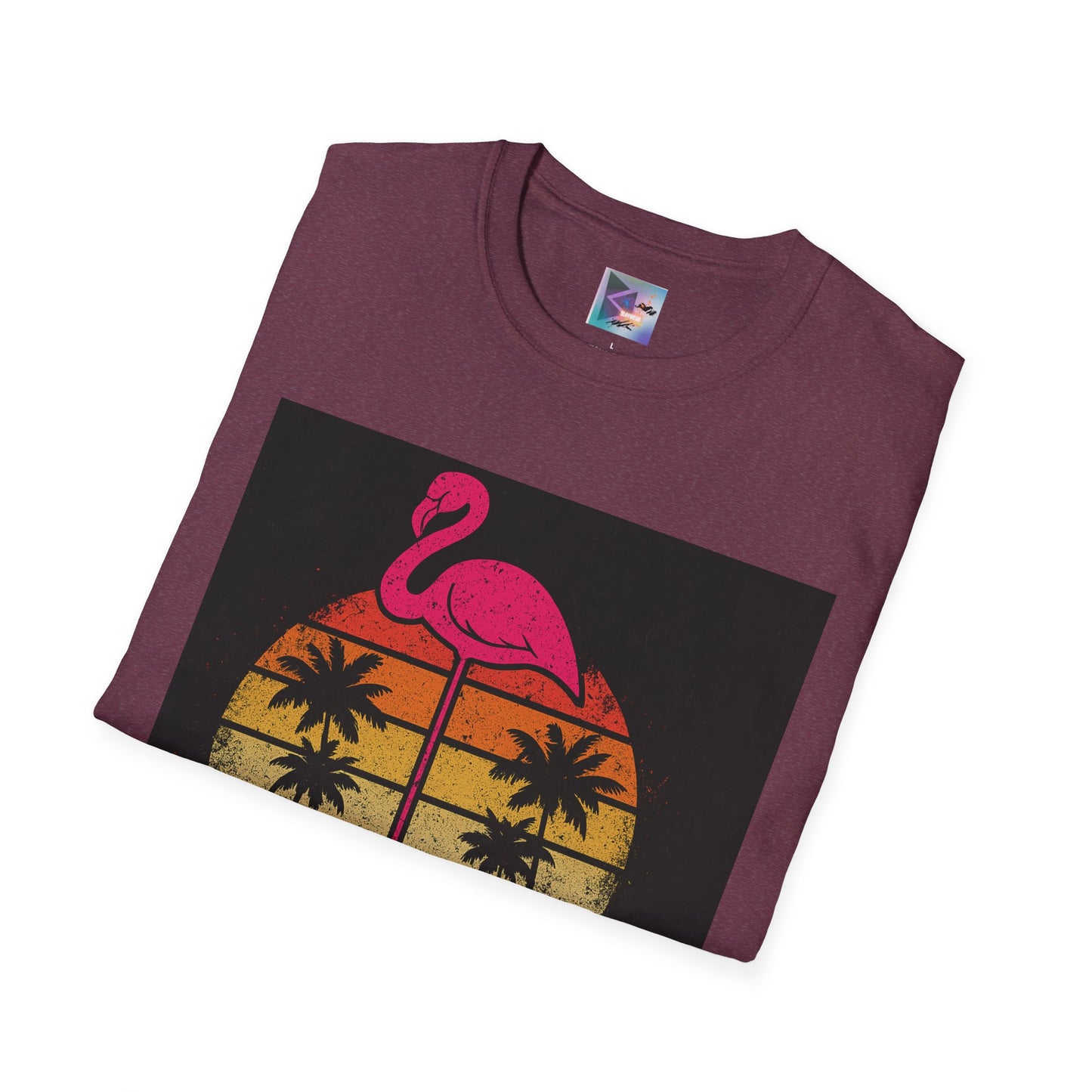 Retro Gay Flamingo T-Shirt, Unisex Pride Tee, LGBTQ+ Fashion, Summer Vibes Shirt, Perfect for Beach Parties and Pride Events