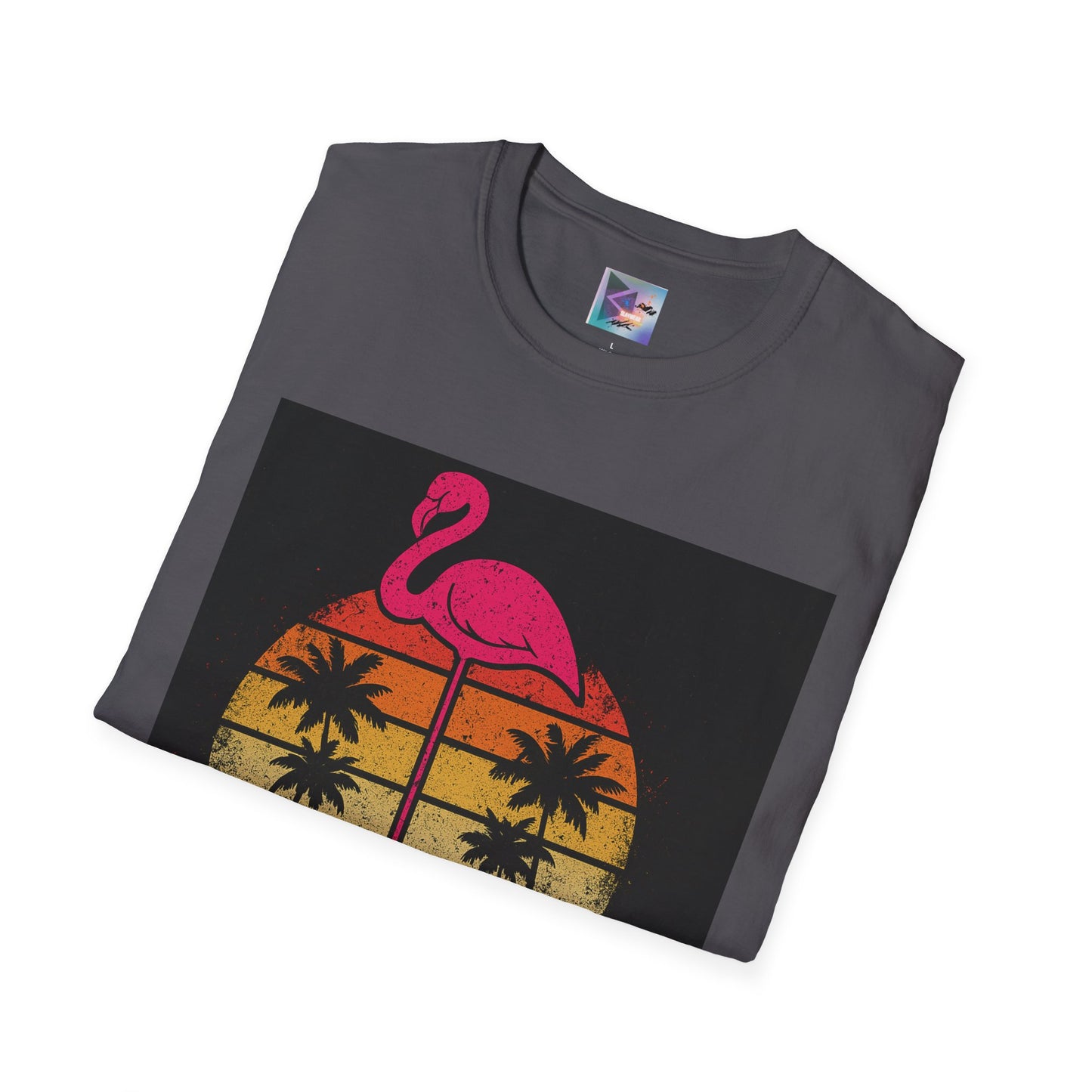 Retro Gay Flamingo T-Shirt, Unisex Pride Tee, LGBTQ+ Fashion, Summer Vibes Shirt, Perfect for Beach Parties and Pride Events
