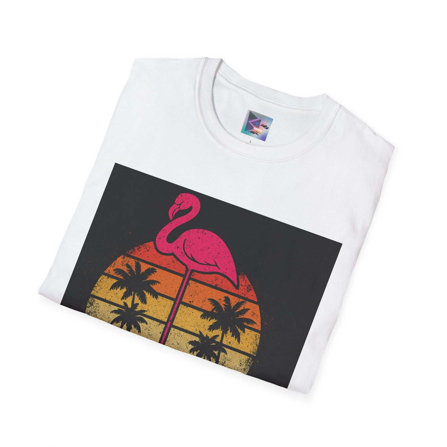 Retro Gay Flamingo T-Shirt, Unisex Pride Tee, LGBTQ+ Fashion, Summer Vibes Shirt, Perfect for Beach Parties and Pride Events