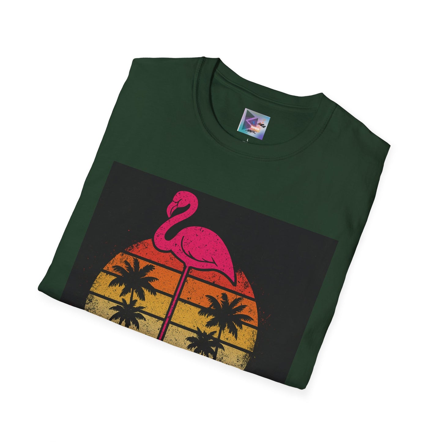 Retro Gay Flamingo T-Shirt, Unisex Pride Tee, LGBTQ+ Fashion, Summer Vibes Shirt, Perfect for Beach Parties and Pride Events