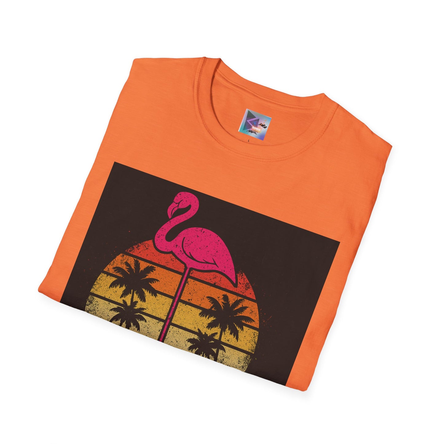 Retro Gay Flamingo T-Shirt, Unisex Pride Tee, LGBTQ+ Fashion, Summer Vibes Shirt, Perfect for Beach Parties and Pride Events