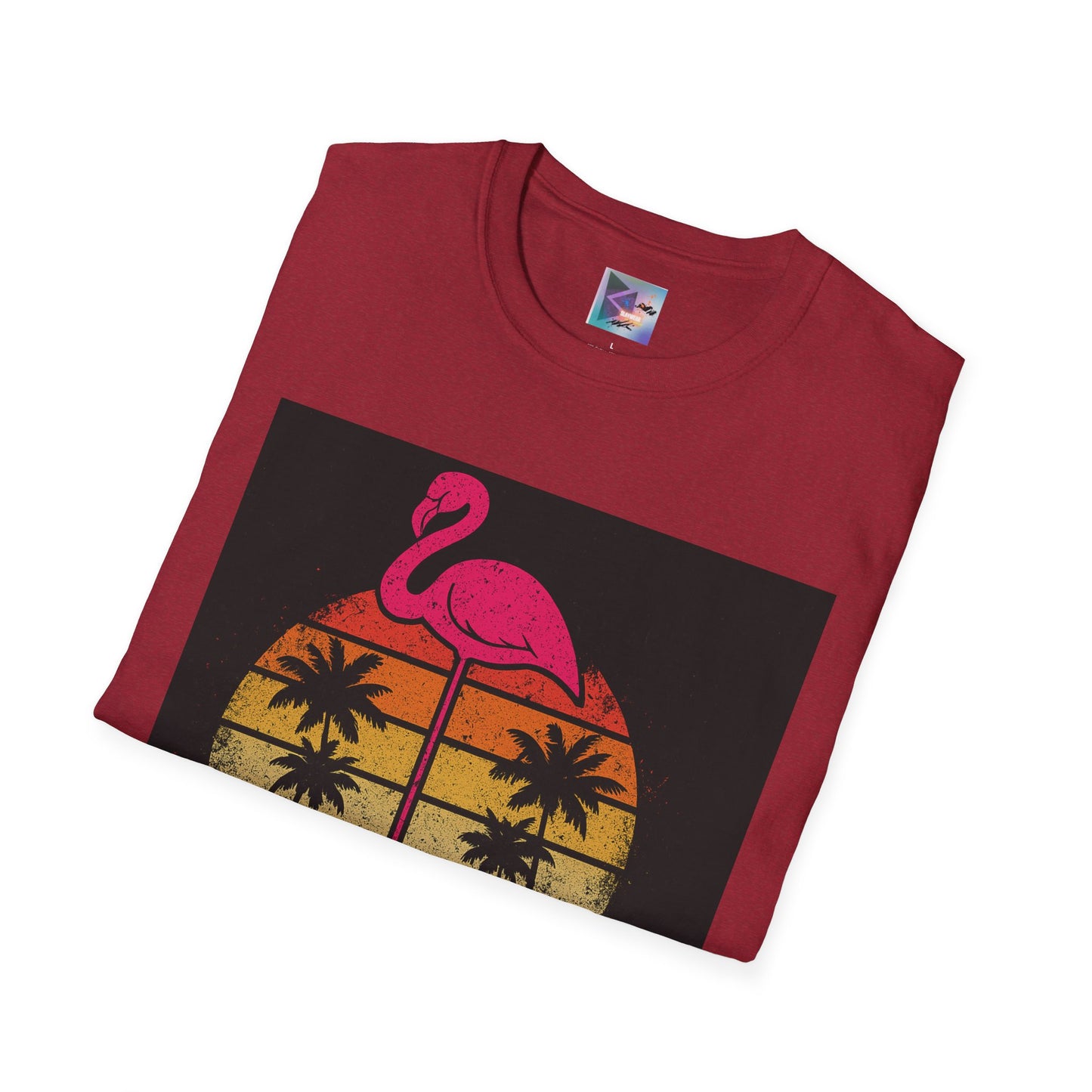 Retro Gay Flamingo T-Shirt, Unisex Pride Tee, LGBTQ+ Fashion, Summer Vibes Shirt, Perfect for Beach Parties and Pride Events