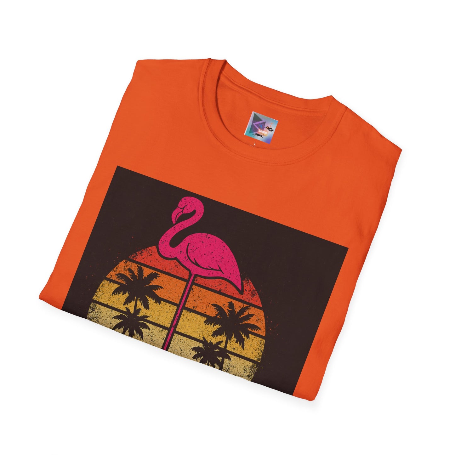 Retro Gay Flamingo T-Shirt, Unisex Pride Tee, LGBTQ+ Fashion, Summer Vibes Shirt, Perfect for Beach Parties and Pride Events