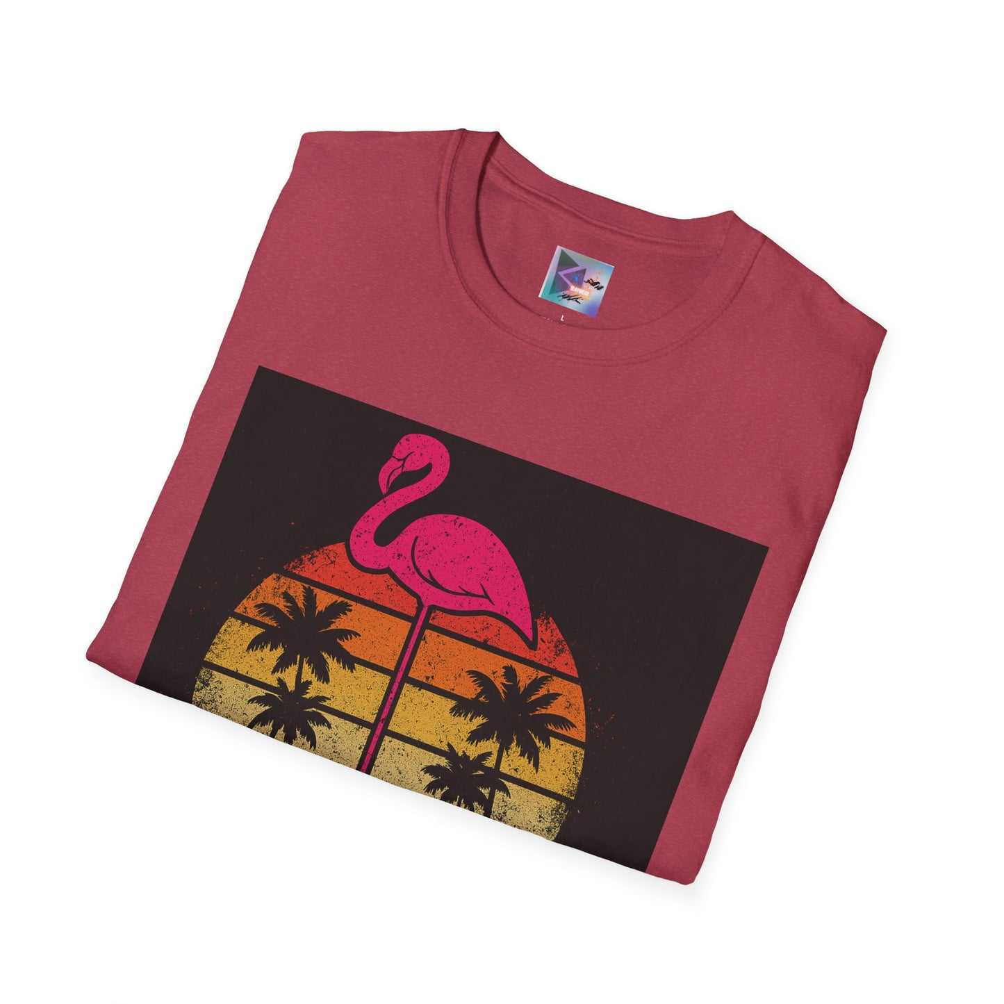 Retro Gay Flamingo T-Shirt, Unisex Pride Tee, LGBTQ+ Fashion, Summer Vibes Shirt, Perfect for Beach Parties and Pride Events