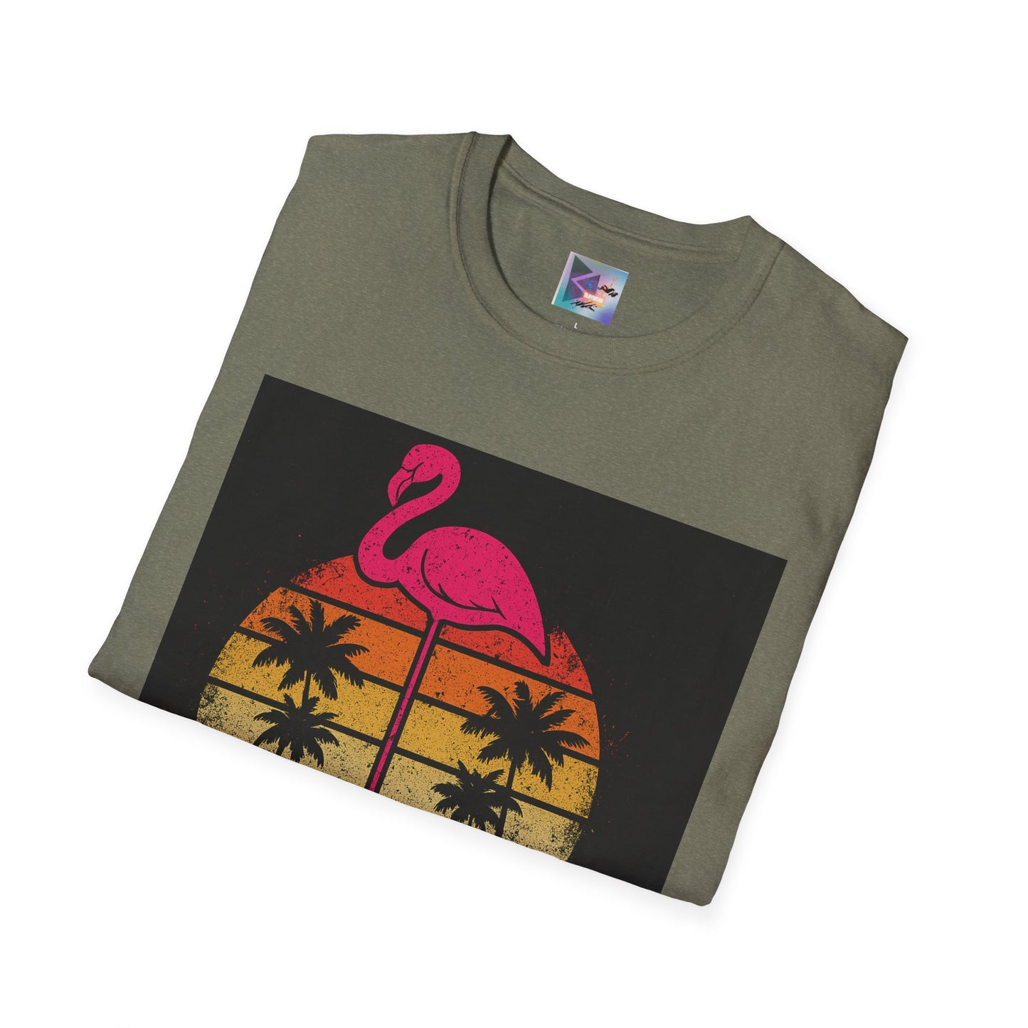 Retro Gay Flamingo T-Shirt, Unisex Pride Tee, LGBTQ+ Fashion, Summer Vibes Shirt, Perfect for Beach Parties and Pride Events